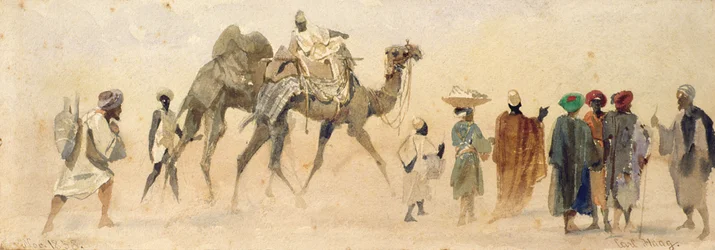 Départ pour le désert, 1858