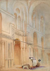 Dans la mosquée du Sultan Allahoon, Le Caire
