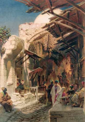 Le Bazar près de la porte de Damas à Jérusalem