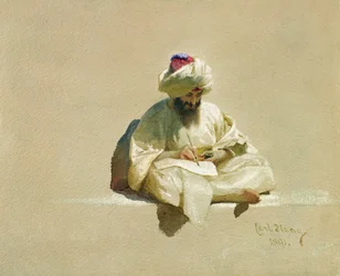 La rédactrice de lettres, 1891