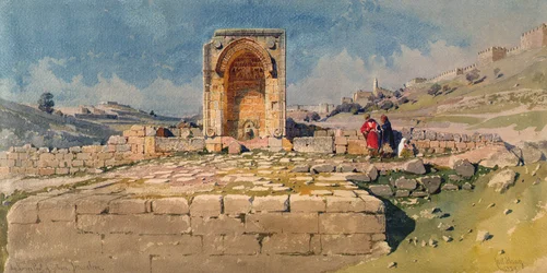 La Vallée et le bassin inférieur de Gihon, Jérusalem, 1859