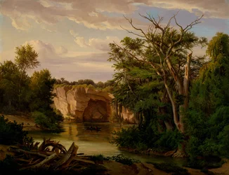 Paysage de campagne vallonnée