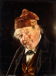 Un homme avec une pipe