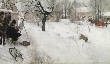 Peintre en plein air