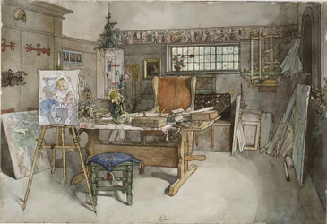 « Le Studio. Depuis chez moi » (26 aquarelles)
