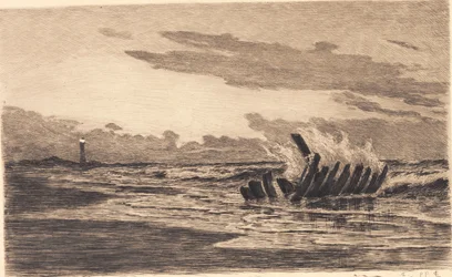 Épave près du phare de Skagen