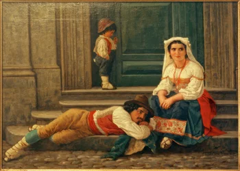 C.L.Jessen, Famille de bergers italiens