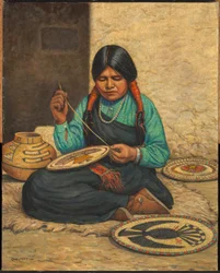 Plaques de tissage de la femme Hopi