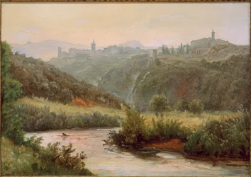 Vue de Tivoli et des chutes d