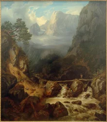 Le ruisseau forestier à Hallstatt