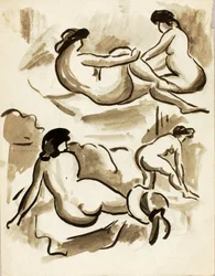 Quatre nus féminins