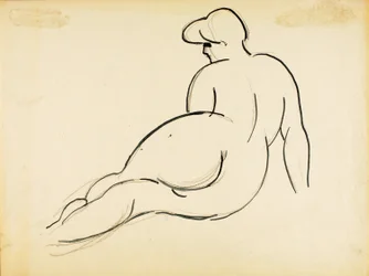 Nu couché, vue de dos