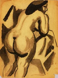 Nu féminin debout