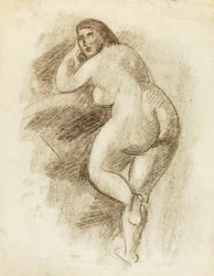 Nu féminin debout