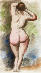 Nu féminin debout