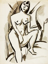 Nu féminin debout