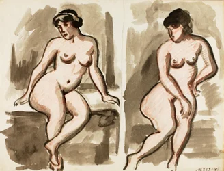 Deux nus féminins