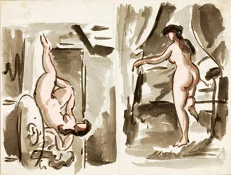 Deux nus féminins