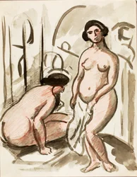 Deux figures nues
