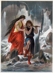 Le prince Tamino et la princesse Pamina traversèrent sans crainte les troncs d