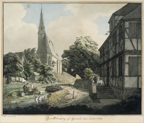 Presbytère et église de Gronau en l