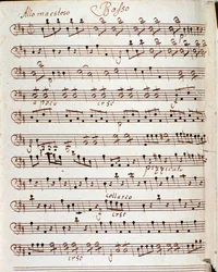 Page de partition musicale du Concerto en ré majeur par Karl Philipp Stamitz