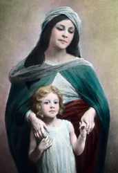 Mère avec enfant, date de l