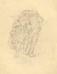 Bei Sturm und Regen, milieu-fin du 19ème siècle, vers 1924