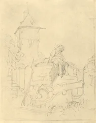 Die Schildwache, milieu-fin du 19ème siècle, vers 1924