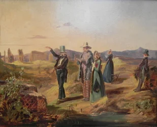 Touristes anglais dans la campagne
