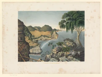 Vue de la côte sud de Java