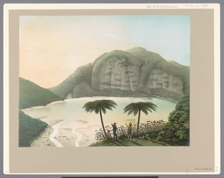 Lac de cratère du volcan Patocha à Java