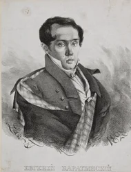 Portrait du poète Yevgeny Abramovich Baratynsky 1800-1844, 1828