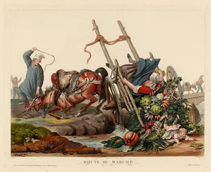 Accident sur la route du marché