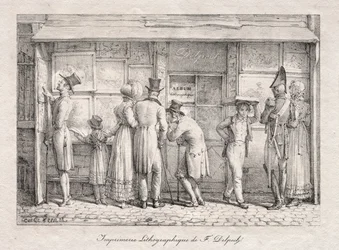 Atelier de lithographie Delpech, vers 1818