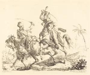 Hussard frappant un mamelouk