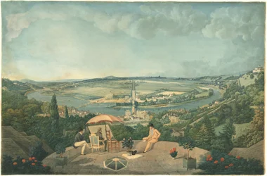 Vue de Paris depuis la terrasse du Pavillon de Brimborion