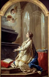 Sainte Clothilde en prière