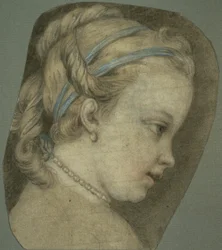Jeune fille tournée vers la droite