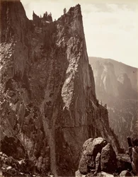 Sentinel Rock, Yosemite, vers 1872, imprimé vers 1876