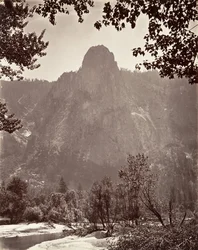 Sentinel Rock, Yosemite, vers 1872, imprimé vers 1876