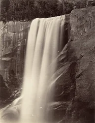 Chutes Vernal, 350 pieds, Yosemite, vers 1872, imprimé vers 1876