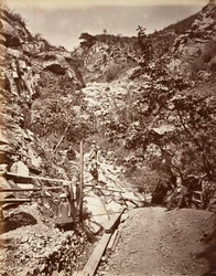 Sources sulfureuses chaudes, Santa Barbara, 1876, imprimé vers 1876