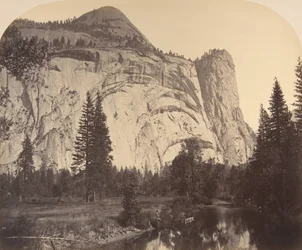 North Dome à gauche - Royal Arches - Washington Column, 1861, Yosemite