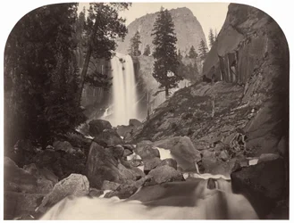 Piwyac, Vernal Fall, 300 feet, Yosemite, 1861 (photo)