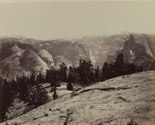 Les dômes depuis Sentinel Dome, 1866