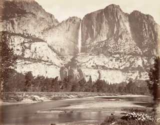 Chutes de Yosemite, 2 634 pieds, vers 1872, imprimé vers 1876