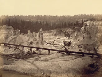 Mines de Malakoff, North Bloomfield, comté de Nevada, Californie