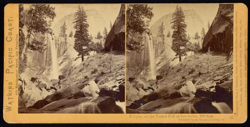 Piwyac, ou la chute Vernal, 300 pieds, vallée de Yosemite, comté de Mariposa, Cal