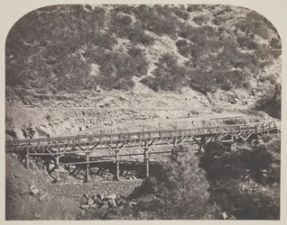 Pont ferroviaire, Cape Horn, comté de Mariposa